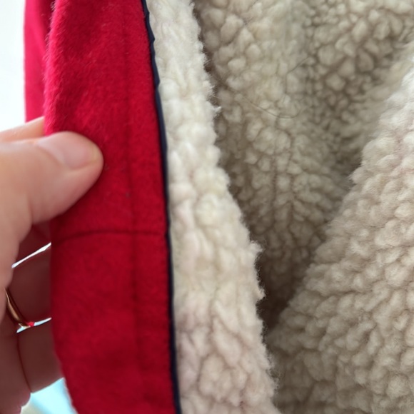 Vintage Duffle 6-8 (more 4-6) Wool Blend, wooden toggles faux fur lining… - Picture 13 of 17